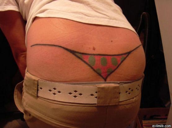 tattoo of a thong - evilmilk.com