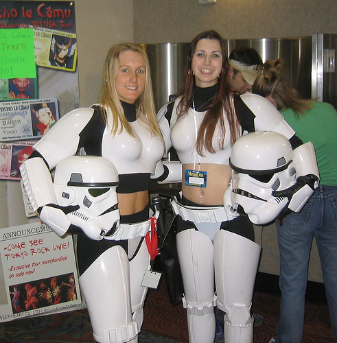 chicks in Stormtrooper armor