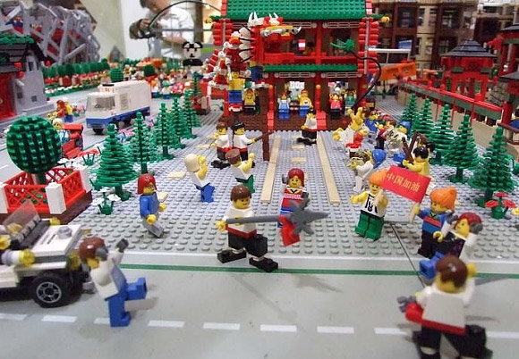 Olympic Stadium In Legos