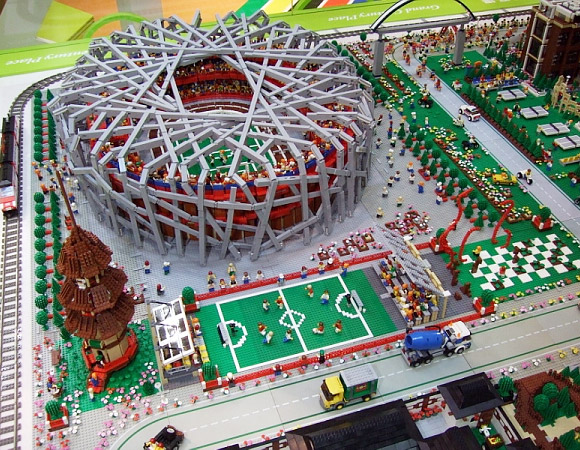 Olympic Stadium In Legos