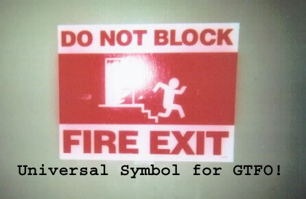 Universal Symbol for Get the Fu Out!