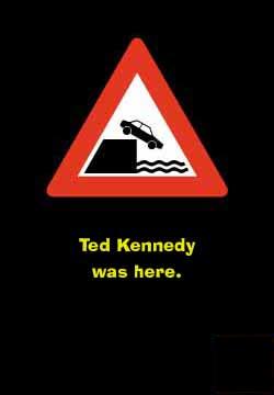 In honor of the late senator Ted Kennedy, the DOT decided to put up these signs around the country in remembrance of him. 