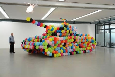 Made out of balloons