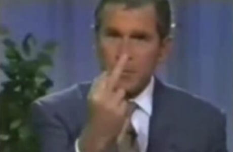 Aww...  George W. Bush...