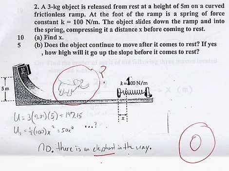 Hilarious test answers