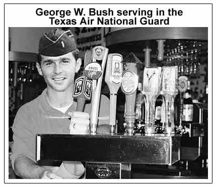 young george w bush - George W. Bush serving in the Texas Air National Guard