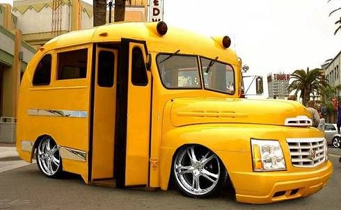coolest school bus - Fur