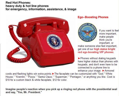secret red phone - Red Hot Phones heavy duty & hot line phones for emergency, information, assistance, & image EgoBoosting Phones If you want to feel more important make people think you're important, or make someone else feel important, get one of our hi