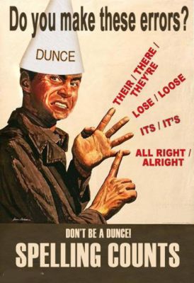 practice safe secs - Do you make these errors? Dunce Their There They'Re Lose Loose Its It'S All Right Alright Don'T Be A Dunce! Spelling Counts