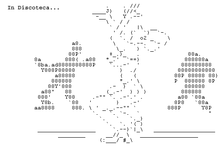 ascii art only one character