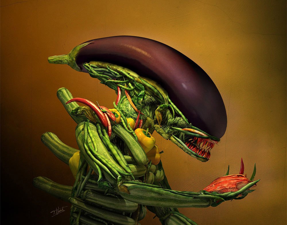 I mean... ALIEN made out of vegetals.