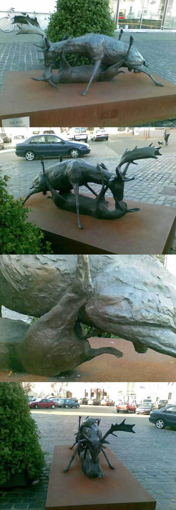 Two WTF sculptures