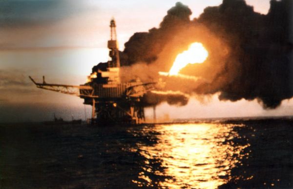 #  6. Piper Alpha Oil Rig - $3.4  Billion      The  world ' s worst off-shore oil disaster. At one time, it was the  world ' s single largest oil producer, spewing out 317,000 barrels  of oil per day. On July 6, 1988, as part of routine maintenance,  technicians removed and checked safety valves which were essential  in preventing dangerous build-up of liquid gas. There were 100  identical safety valves which were checked. Unfortunately, the  technicians made a mistake and forgot to replace one of them. At  10 PM that same night, a technician pressed a start button for the  liquid gas pumps and the world ' s most expensive oil rig accident  was set in motion.    Within 2  hours, the 300 foot platform was engulfed in flames. It eventually  collapsed, killing 167 workers and resulting in $3.4 Billion in  damages.