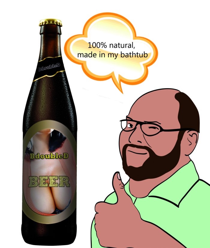 Entry for the Bdoubled beer label contest.