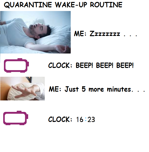 chiropractic - Quarantine WakeUp Routine Me Zzzzzzzz O Clock Beep! Beep Beep! Me Just 5 more minutes. . o Clock