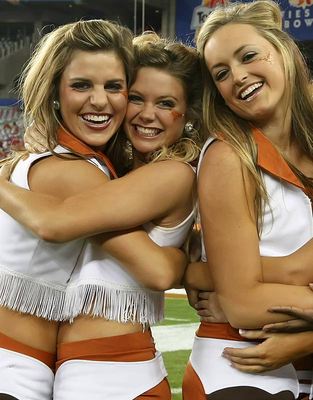 Texas Vs. Alabama Cheerleaders