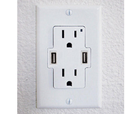 Electric companies are being persuaded to install new electrical sockets that incorporate USB plugs.