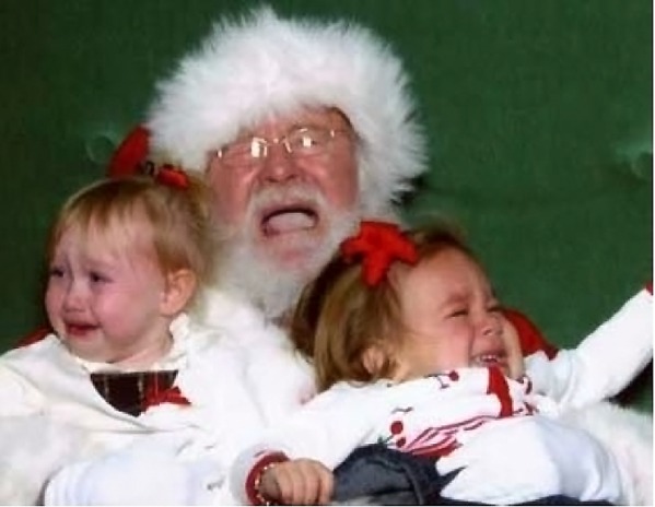 A Christmas Pity Party - Maybe, do you think this Santa is onto something..? When you can't beat them, join em!
