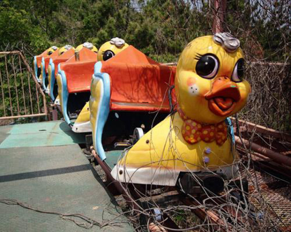 Okpo Land: The Deathly Duck Ride - A main attraction of the South Korean park was a duck-themed roller-coaster ride that proved treacherous. In each fatality the owner offered no compensation nor apology, and disappeared abandoning the park after its last death.