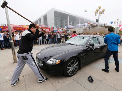 Maserati destroyed by owner in protest at repairs, May 2013