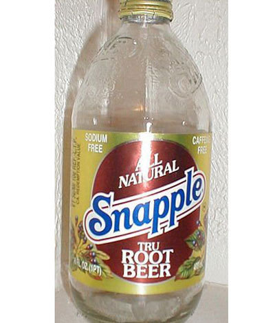 Snapple Tru Root Beer - Before Snapple took on the iced tea and juice world, they were in the business of making soda and one of their best sellers then was Snapple Tru Root Beer. The soft drink was first released in 1983 and was loved by many until its discontinuation in 1988