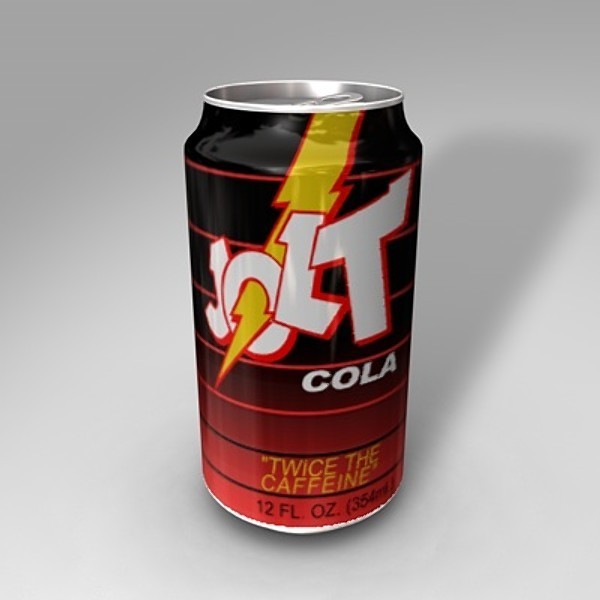 Jolt Cola - Jolt Cola was introduced to the public in 1985 and had a very successful run until the company who manufactured it, Wet Planet Beverages filed for Chapter 11 bankruptcy in 2009. Jolt's appeal was the fact that it contained twice as much caffeine as the average cola which enabled its drinkers to possess additional energy.