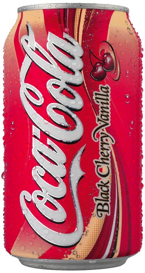 Black Cherry Vanilla Coke - Black Cherry Vanilla Coke was introduced in 2006 and quickly discontinued in 2007. Despite the fact of its short shelf-span, this beverage was actually one of the Coca-Cola Company's best ideas, which made us very sad to watch it go.
