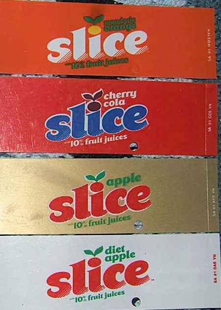 Apple Slice - Apple Slice was a success when introduced in the late 1980's by it's parent company PepsiCo, but it didn't last too long before it was pulled. In fact the entire Slice brand has been discontinued in the US due to the rise of Sierra Mist, however you can still find the soft drink not in apple exclusively in Wal-Mart.