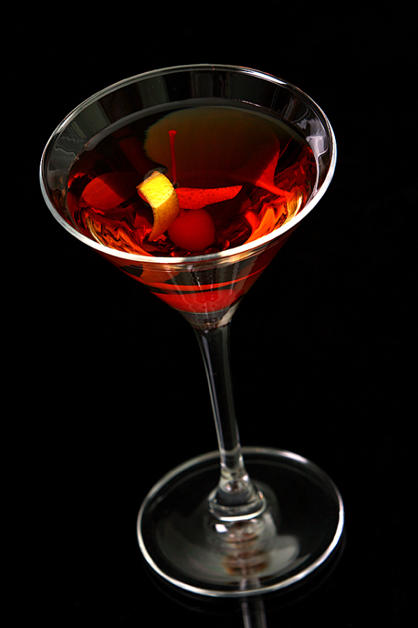 Manhattan - A Manhattan is another classic cocktail that will leave you leaning. All three of the major ingredients in a Manhattan are all alcohol-based ,which means that you will have a hangover. The drink is made using 1.5 of whiskey, 1 oz of sweet vermouth and two dashes of Angostura bitters.