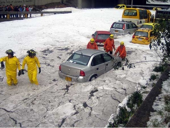 Hail of Death - Small hailstorms may seem like a bit of harmless entertainment, especially for young kids. However, in 1986 on 14 April, the largest and most destructive hailstorm occurred, taking place in Bangladesh. Each piece of hail weighed around 2.25lbs, and understandably, caused mass destruction including the loss of 92 lives.