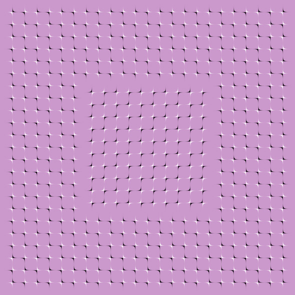 The Square Root of a Square - Scroll this picture up and down then tell ask yourself if it is moving, your eyes are moving, or both.
