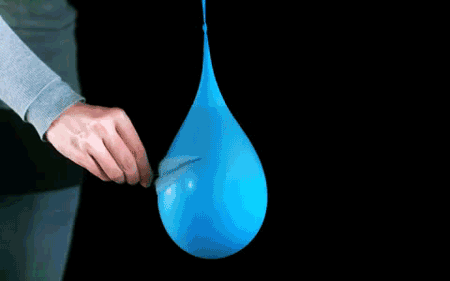 water balloon slow motion gif