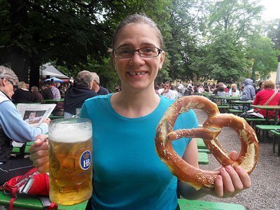 Beer and pretzels that sure sounds like our kind of sports bar game night appetizer! Too bad we'll never visit North Dakota for this reason. It's illegal there for a restaurant to serve both pretzels and beer at the same time!