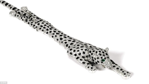 In 2010, the onyx and diamond panther bracelet that was once owned by Wallis Simpson, the Duchess of Windsor and most famous American for whom King Edward VIII abdicated the throne to marry, was auctioned at Sotheby's in London for 12.4 million.