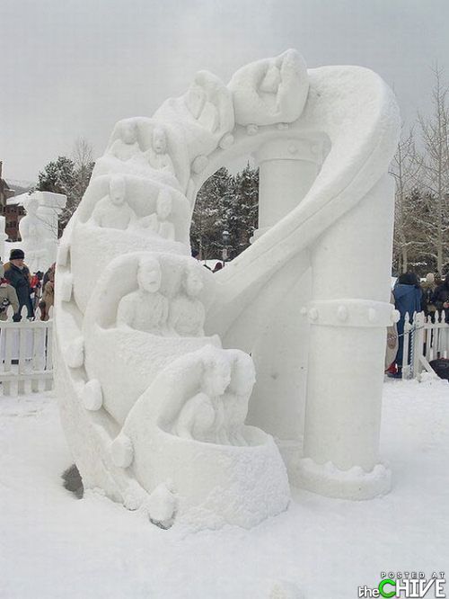 Snow rollercoaster