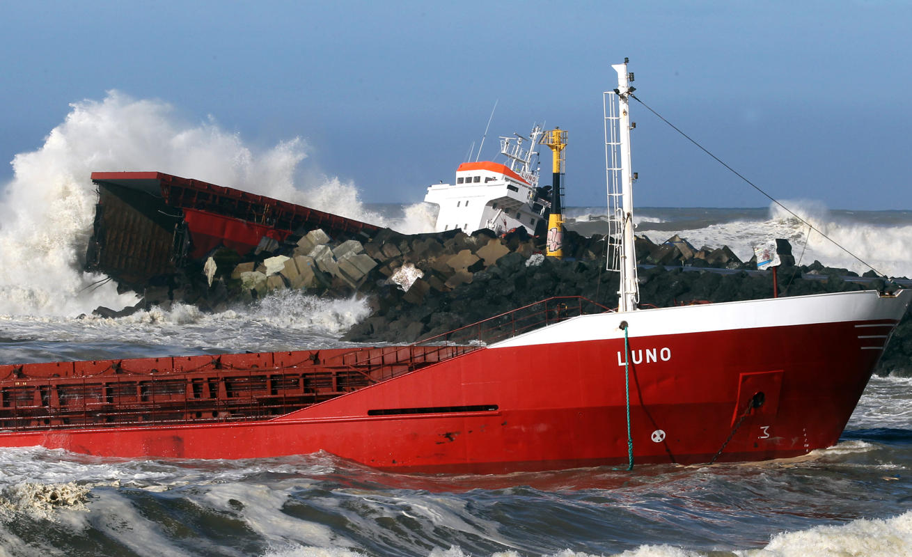 Spanish Cargo Ship Splits in Two