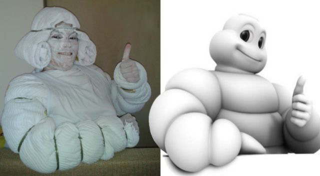lame cosplay michelin man cosplay