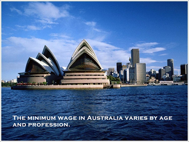 The Minimum Wage In Australia Varies By Age And Profession.