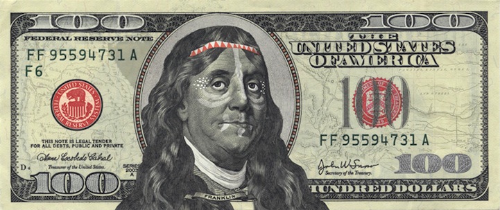 Creative Designs on a 100 Dollar Bill