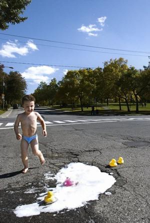 Potholes Turned Into Imaginative Pictures