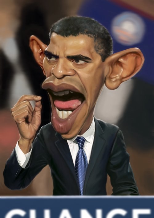 Ridiculously Strange Barack Obama Caricatures