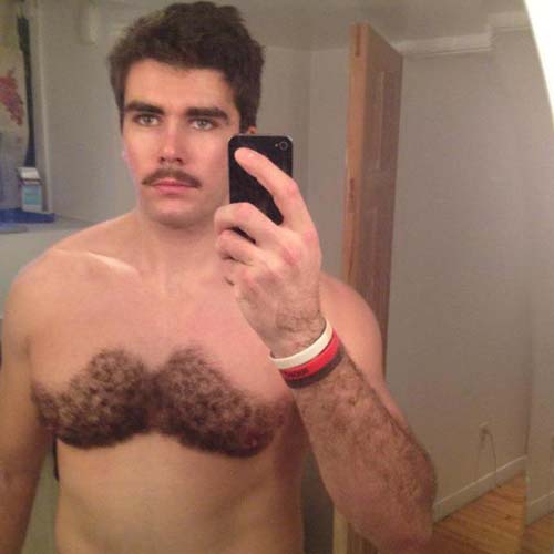 chest mustache