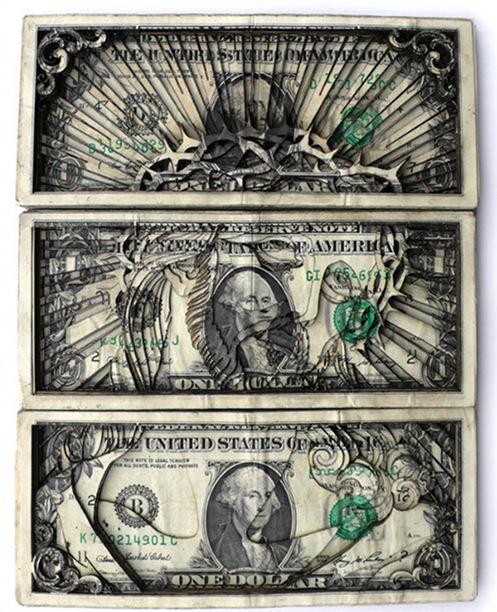 23 Amazing Artworks Made With Money!