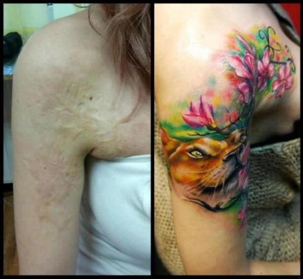 Amazing Scar-Covering Tattoos