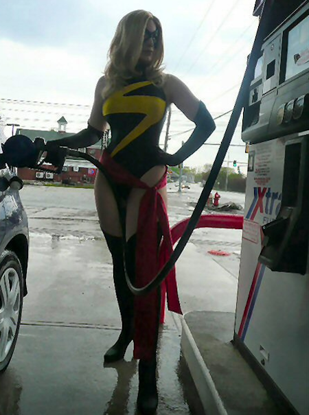 20 Funniest Pics Of Weirdos Pumping Gas