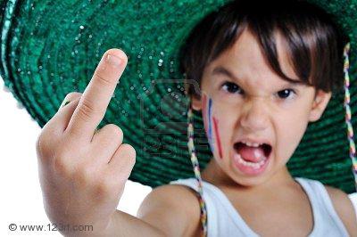 21 Kids Flipping You Right Off!