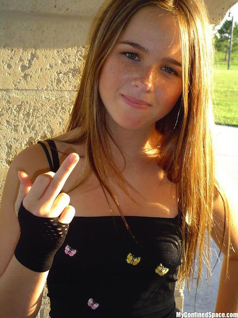 21 Kids Flipping You Right Off!