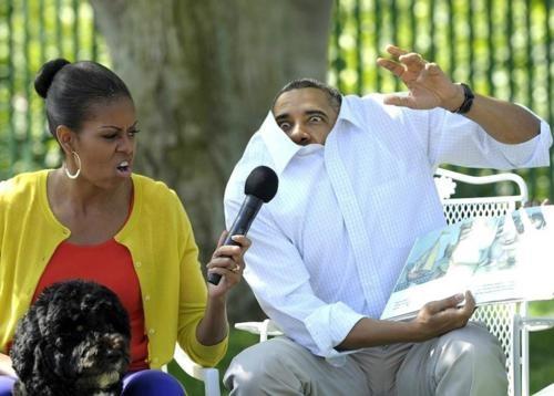 barack and michelle funny