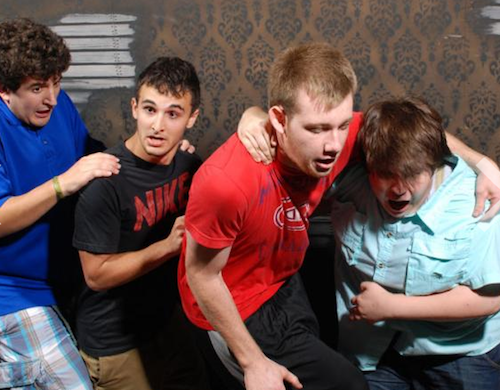 22 Pictures Of People Freaking Out In A Haunted House