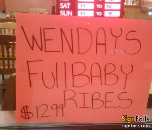 21 Hilariously Misspelled Signs